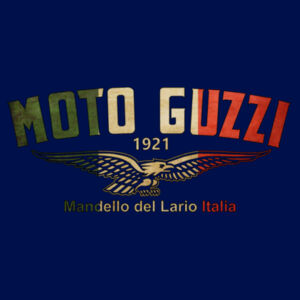 Retro Moto Guzzi Flag Colours Logo - Patch Beanie Design