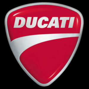 Retro Italian Ducat Shield Motorcycle Logo - Circle Patch Beanie Design