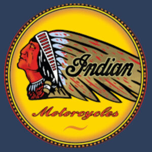 Retro Vintage USA Indian Motorcycle Logo - Circle Patch Beanie Design