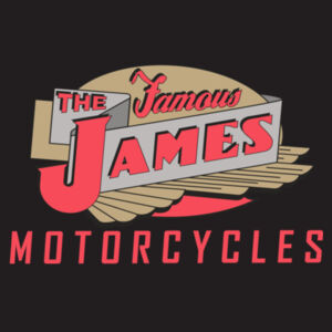 Vintage English The Famous James Motorcycle Logo - Patch Beanie  Design