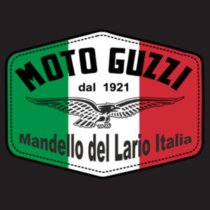 Retro vintage Moto Guzzi Italian Flag Colour  - Patch Beanie  Design