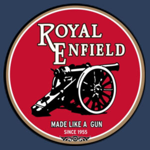 Classic Retro Vintage Royal Enfield Made Like A Gun - Circle Patch Beanie Design