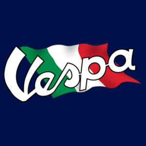 Classic Italian Vespa MotorScooter and Italian Flag - Patch Beanie  Design