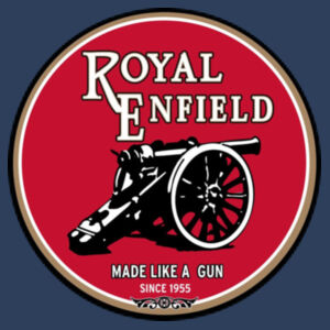 Classic Retro Vintage Royal Enfield Made Like A Gun - Circle Patch Beanie 2 Design