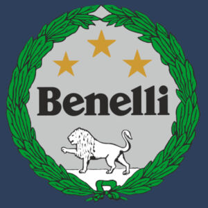 Classic Italian Benelli Motorcycle Logo - Circle Patch Beanie 2 Design