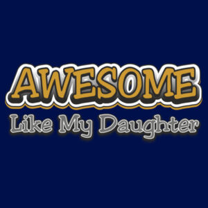 Dad Fathers Day Birthday Awesome Like My Daughter  - Patch Beanie  Design