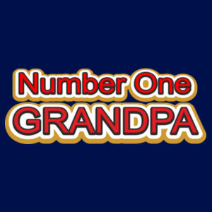 Family Birthday Fathers Day Number One Grandpa - Patch Beanie  Design
