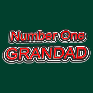 Family Birthday Fathers Day Number One Grandad - Patch Beanie  Design